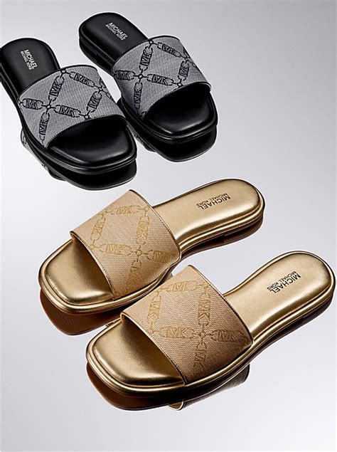 Hayworth Empire Logo Jacquard Slide Sandal.